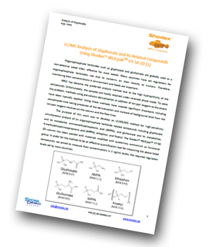 Shodex-LC-MS-analysis-of-glyphosate